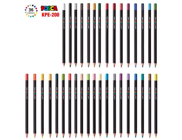 Σετ Ξυλομπογιές Uni Posca KPE-200 - 36 τεμάχιαKPE-200 36C 2