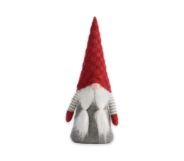 Nef-Nef Homeware Διακοσμητικό Στοπ Πόρτας Gnome Red Hat 40cm Red/Grey