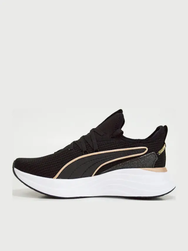 Puma Women's Softride Sabrina Polished Chrome Μαύρο - Χρυσό 313719-01 (Puma) 2