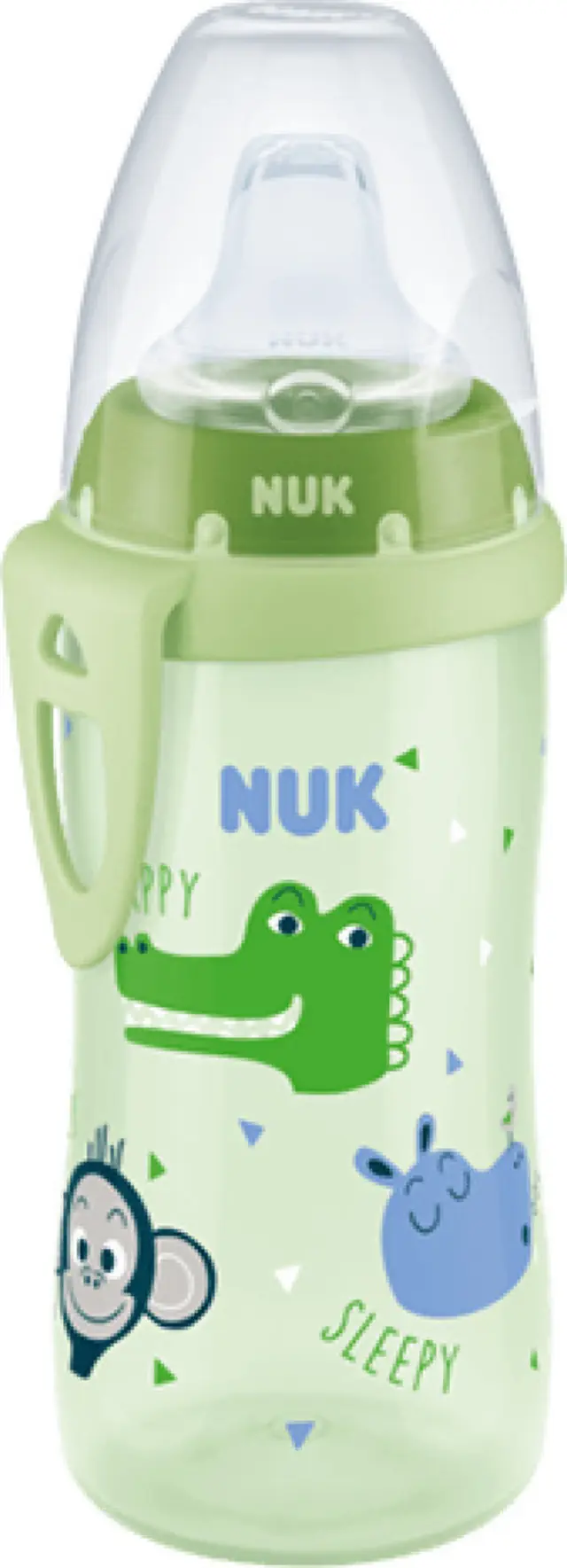 Nuk Active Cup 12m+ 300ml Pink Rabbit / Green Crocodile Πράσινο 2