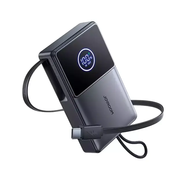 Joyroom® Powerbank με Ενσωματομένο Καλώδιο USB-C 10000mAh 22.5W- Black 3