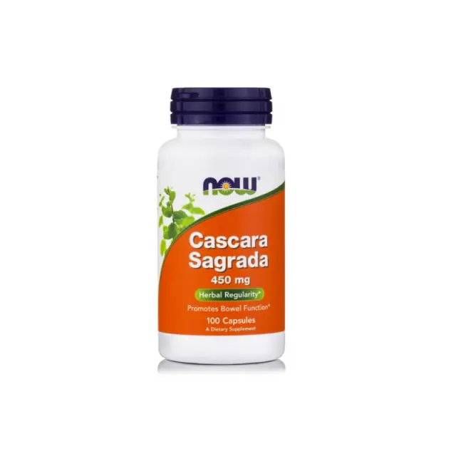 NOW Cascara Sagrada 450mg 100 Φυτικές Κάψουλες