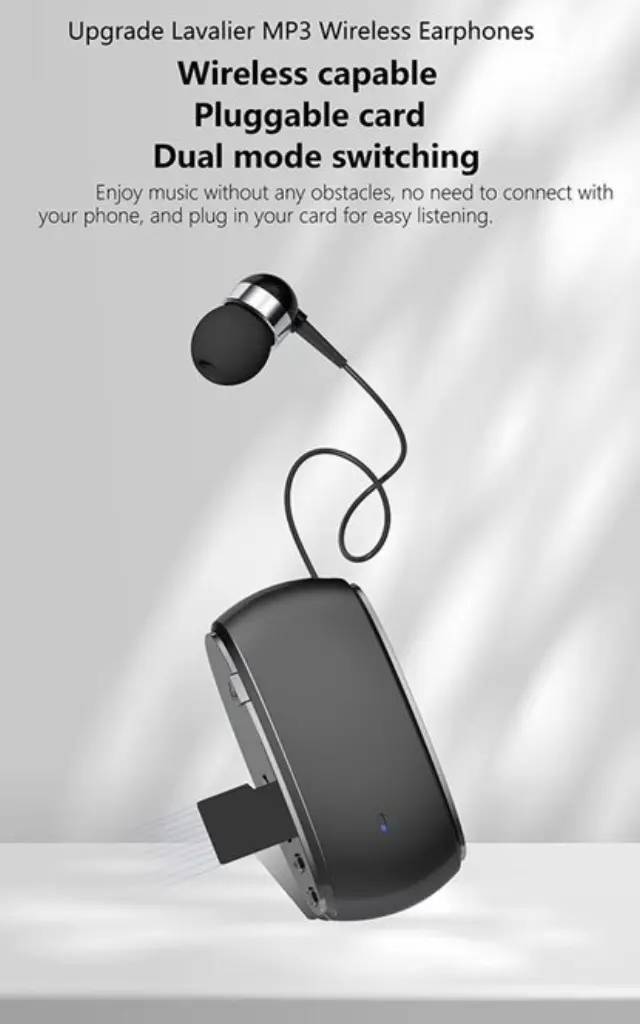 In-ear Bluetooth Handsfree Ακουστικό Πέτου Μαύρο K68 3
