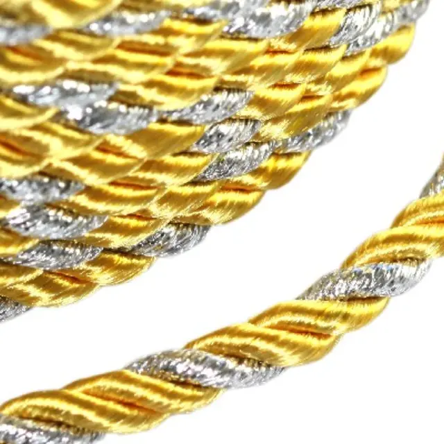 Κορδόνι Twisted Decorative Yellow Ø4mm ~5m