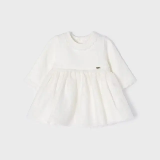 Baby 6 μηνών έως 4 ετών Φόρεμα αμπιγιέ συνδυασμένο εκρού - 12M