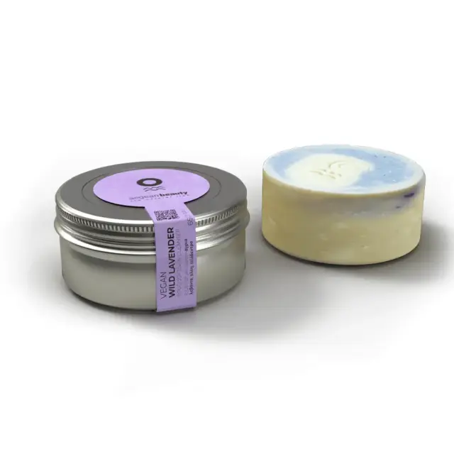 Aegean Beauty Vegan Wild Lavender Solid Soft Skin Cleanser Απαλό Καθαριστικό Σε Στερεά Μορφή Με Άγρια Λεβάντα 65gr
