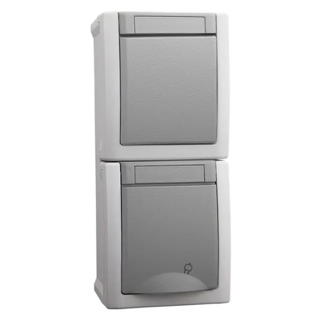 Pacific Grey Switch + Earth Socket Ver (Quick Connection)
