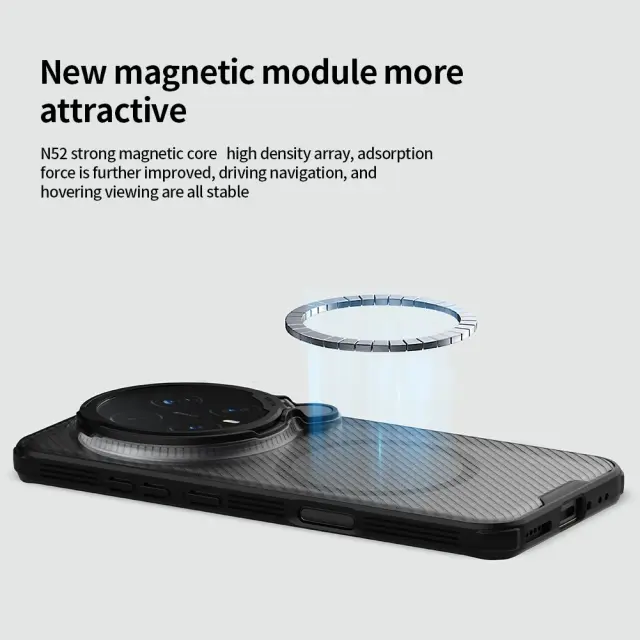 Nillkin CamShield Prop Magnetic Case for Honor Magic 8 Pro Transparent Black 3