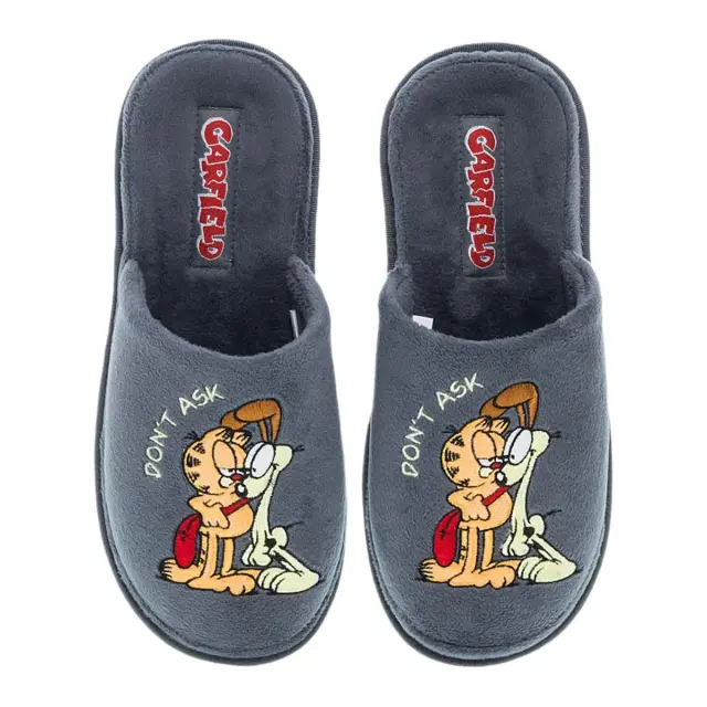 Parex Ανδρικές Παντόφλες Garfield, Χρώμα Γκρι
