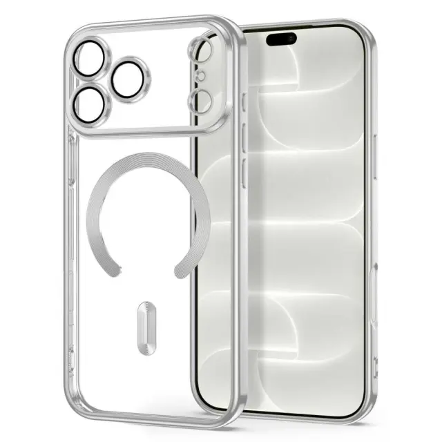 Tech-protect Magflex Magsafe iPhone 17 Pro Max / 18 Pro Max Shiny Silver 3