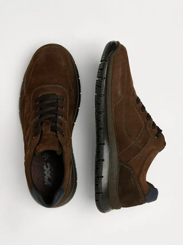 Imac Sneakers Ανδρικό δέρμα Nubuck Καφέ IMA/452680 NABUK/CAFFE 3
