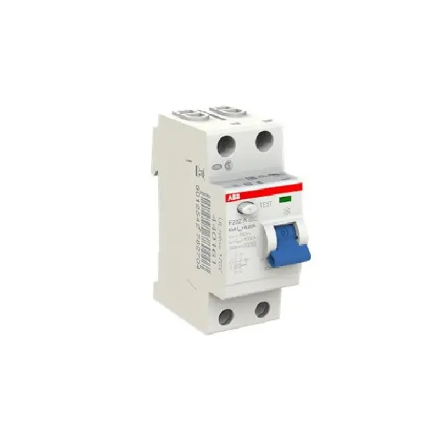 F202 A-63/0.03 Residual Current Circuit Breaker 2P A type 30 mA 3