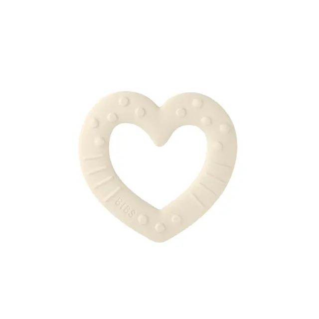 Μασητικό Οδοντοφυίας BIBS Heart Ivory
