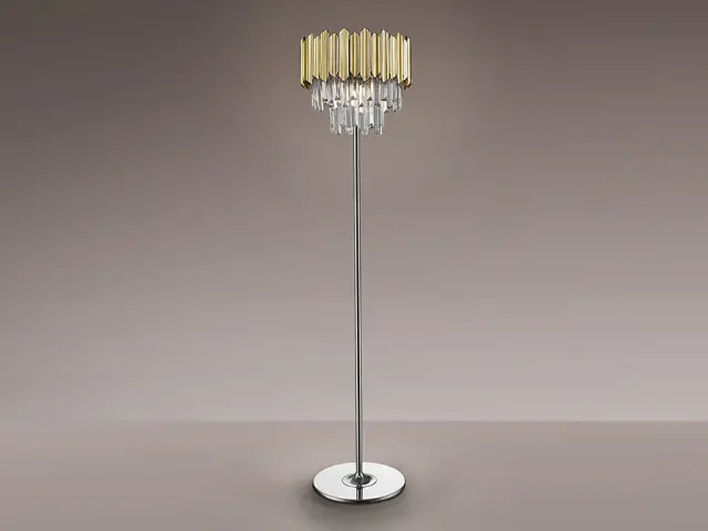 Tiara 605021 chrome-gold φωτιστικό δαπέδου Χρυσό Χρώμιο 3