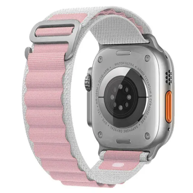 Nylon Λουράκι για Apple Watch 38/40/41/42(Series 10/11/12)mm- Purple/Gray OEM