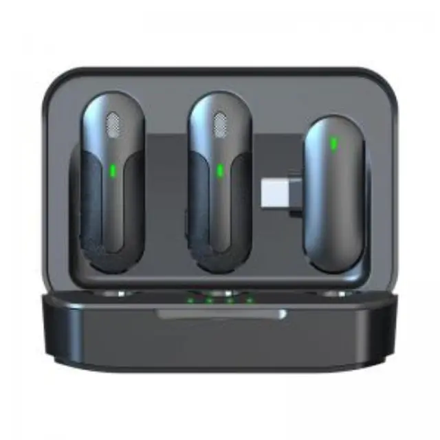 Ασύρματα Μικρόφωνα Devia M8-2-C Kintone Series 2 σε 1 USB C Μαύρο N64887 2