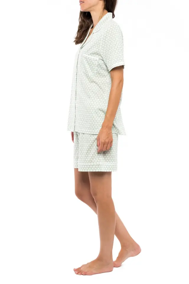 S1110 - Type - PYJAMA GREEN GEOMETRIC 2