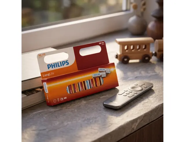 Αλκαλικές Μπαταρίες Philips LongLife R6L12W10 - ΑΑ R6 - 1.5V - 12 τεμάχια R6L12W10