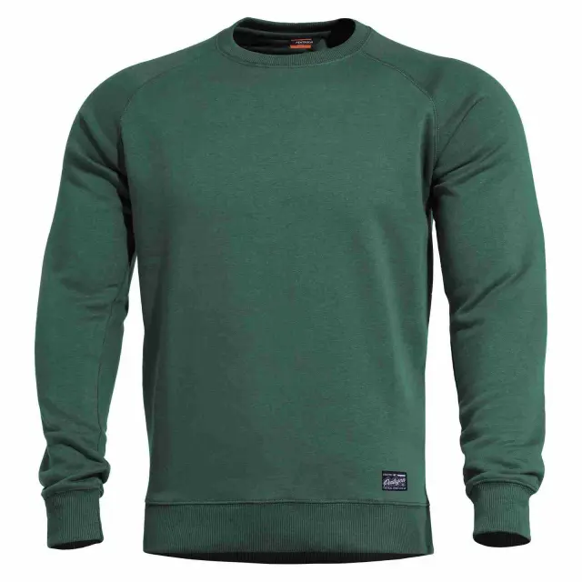 Pentagon Hawk Sweater "BLANK"-Μπλούζα Φούτερ για Καθημερινή Χρήση - 83-SprinBok Green-Πράσινο Σκούρο