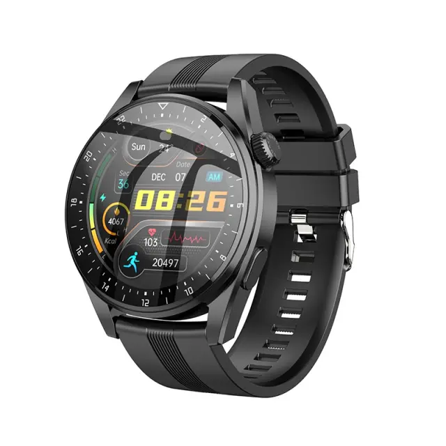 Smartwatch Hoco Y9 IP68 TFT HD IPS 3.5D Touch Screen 1.36" 300mAh με Δυνατότητα Κλήσεων Μαύρο