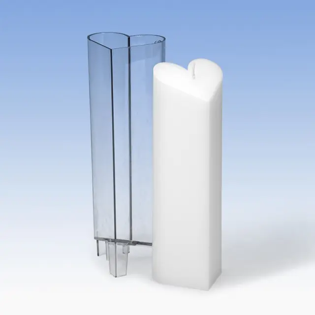Καλούπι Κεριού - Καρδιά Tubular 70x61x210mm (52684)