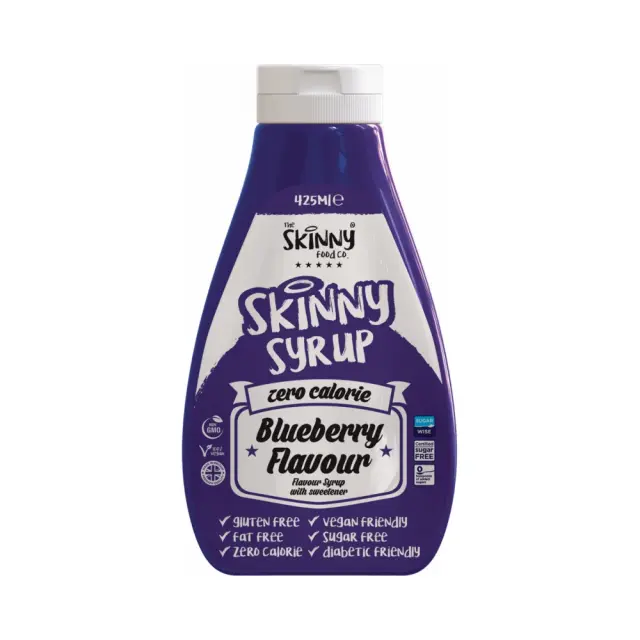 Zero Calorie Sugar Free Syrup Blueberry 425ml The Skinny Food Co 2
