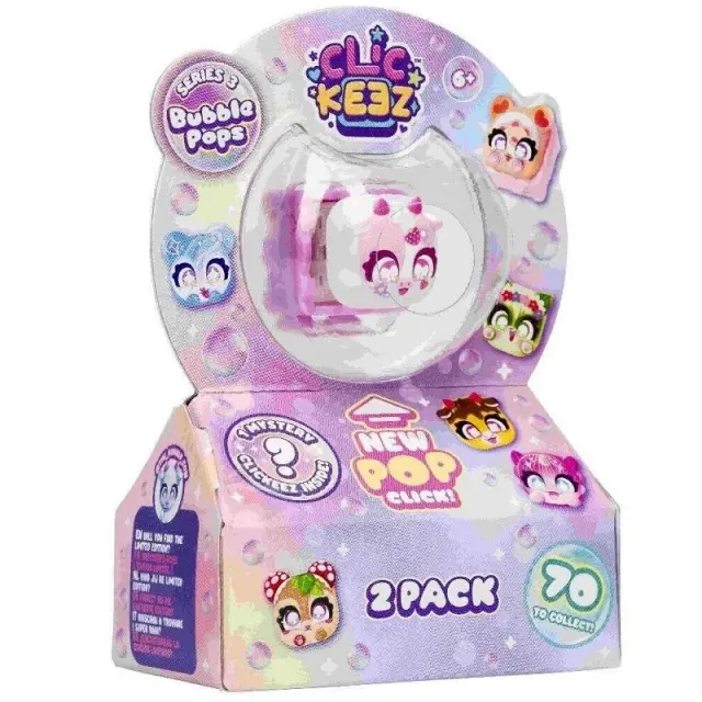 Clickeez Clickable Collectables Φιγούρες Bubble Pop Keychain