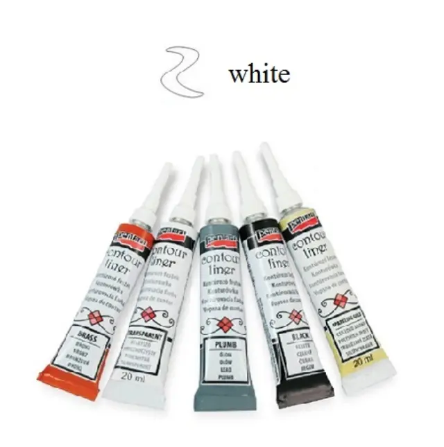 Contour Liner ανάγλυφο περίγραμμα Pentart 20ml - Λευκό
