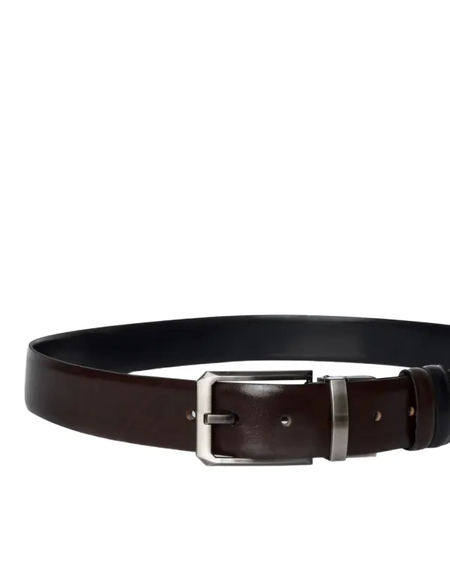 The Bostonians Formal Reversible ανδρική δερμάτινη ζώνη διπλής όψης 3XL0035-6