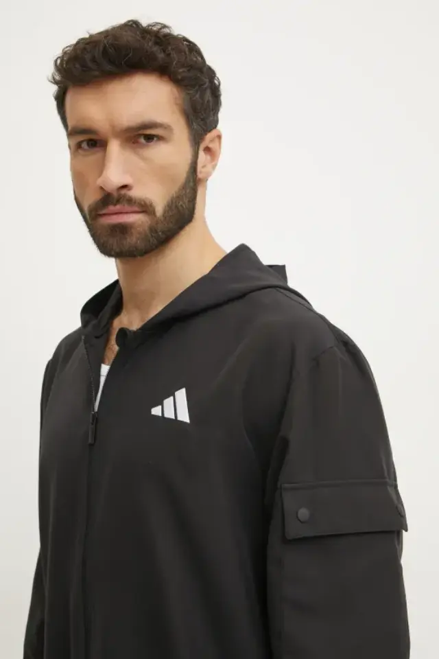Adidas Sportswear Αντιανεμικό Μαύρο - L 2