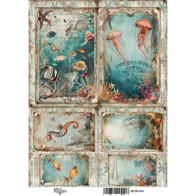 Ριζόχαρτο Maja's Memories, 30x42cm, Sea Cards, MDR1094