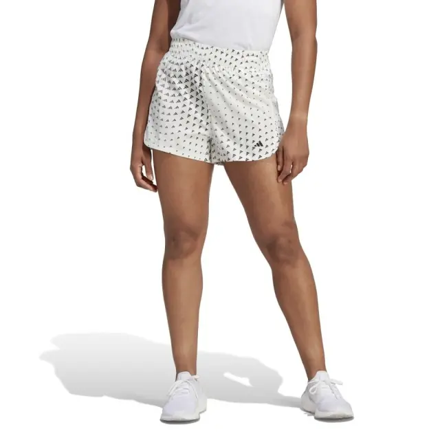 adidas Brand Love Woven Pacer Shorts (HR7784-White) - Λευκό - L