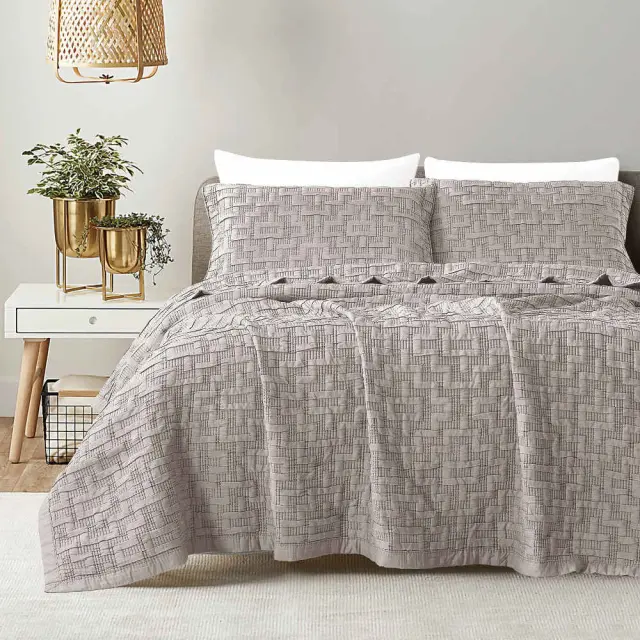 Κουβέρτα Ζακάρ Σετ Africa Υπέρδιπλη Μπεζ 230 x 245 cm + (2) 50 x 70 cm Μπεζ 230 x 245 cm + (2) 50 x 70 cm