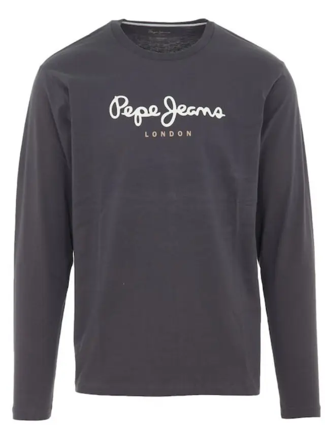 PEPE JEANS EGGO LONG N -ΜΑΚΡΥΜΑΝΙΚΟ ΑΝΔΡΙΚΟ GREY