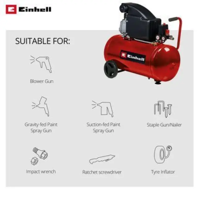 Einhell TC-AC 270/50/8 - Αεροσυμπιεστής Λαδιού