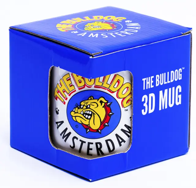 The Bulldog Amsterdam Coffee Mug Κεραμική Κούπα 3D - Ασπρο 3