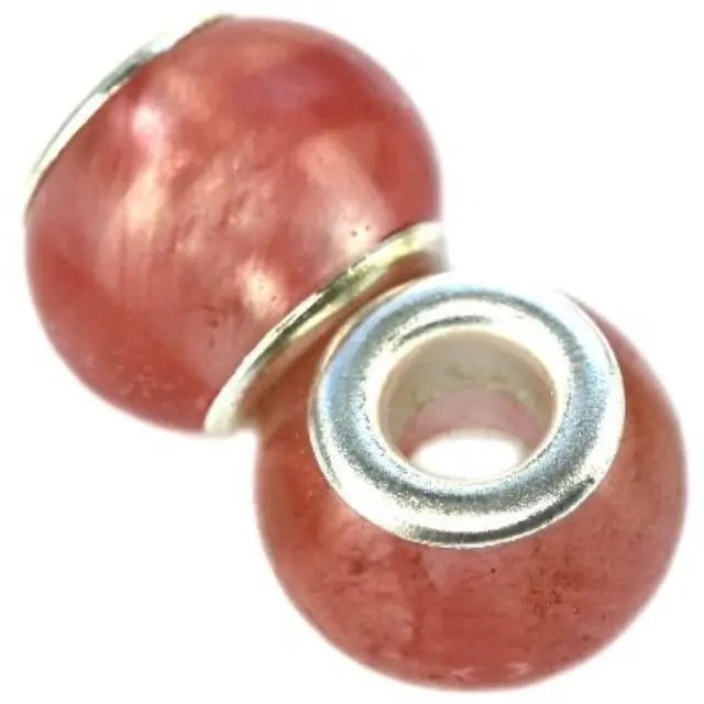 Χάντρα Modular Χαλαζίας Cherry 10x14mm - 5τεμ