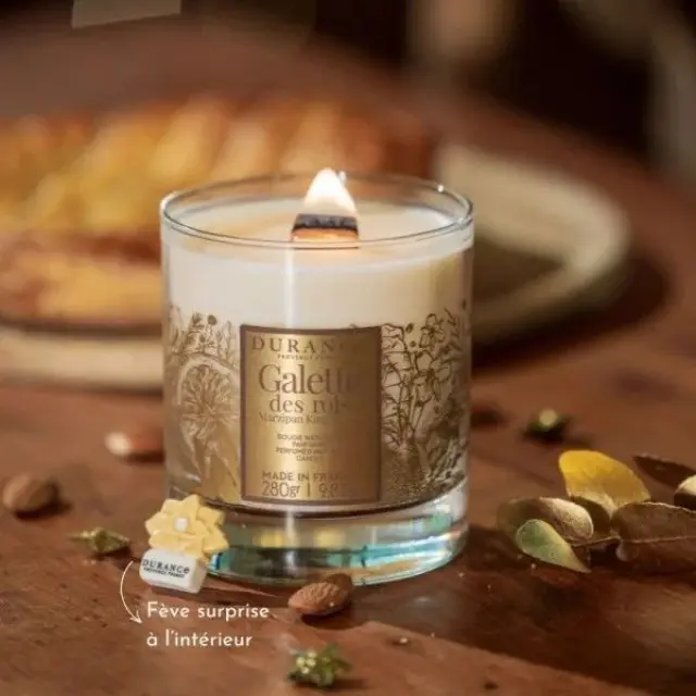 Durance candle King s Cake -Noel 2024-Αρωματικό Κερί με ξύλινο φυτίλι 280g 2