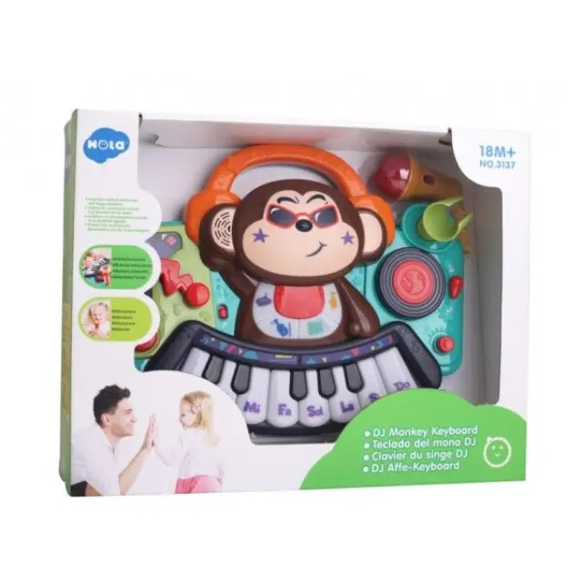 DJ Monkey Keybords με Μικρόφωνο Hola Toys 3137 3
