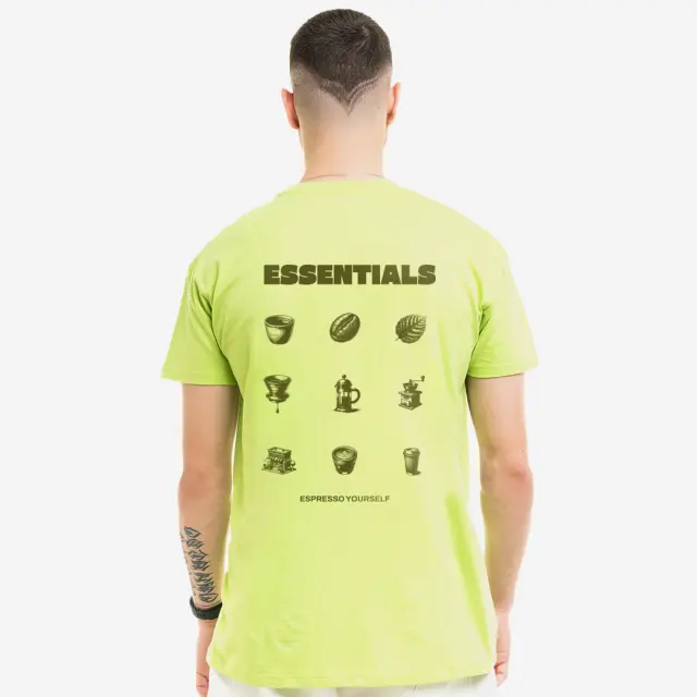 T-shirt Noshame® Lime με τύπωμα Essentials - 132503 - XXL