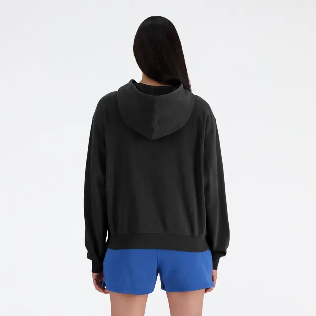 New Balance Essentials French Terry Hoodie (WT41507-Black) - Μαύρο 2