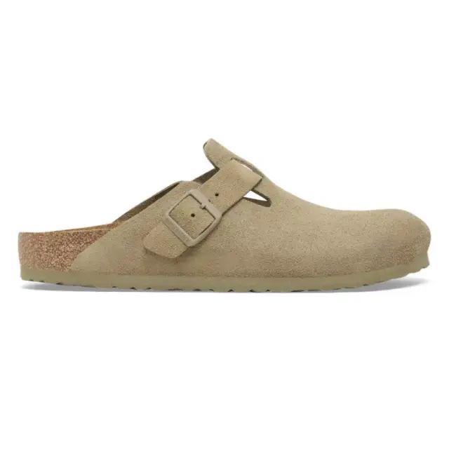 Birkenstock Σαμπώ Γυναικείο δέρμα suede Πράσινο BIR/BOSTON 1025844 KHAKI