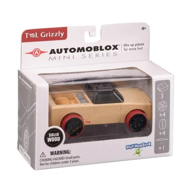 Αυτοκινητάκι Ξύλινο Automoblox Mini T15L Grizzly 55134 3