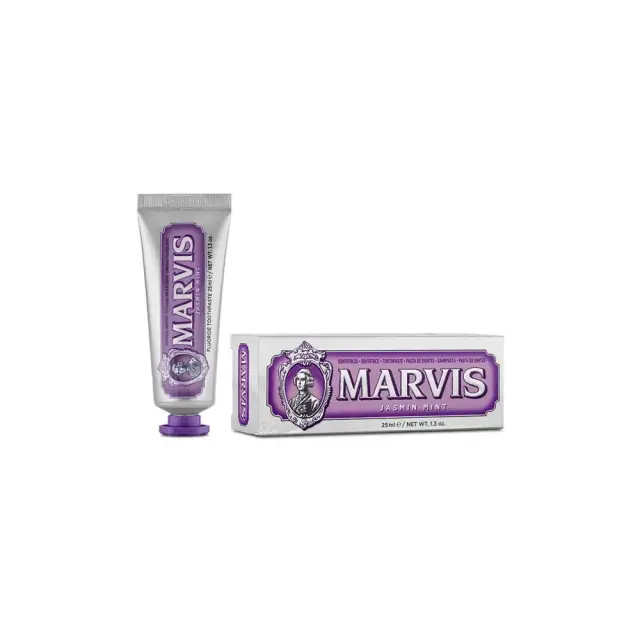 Marvis Jasmin Mint Οδοντόκρεμα 25ml – Δροσερή Αναπνοή με Άρωμα Γιασεμιού