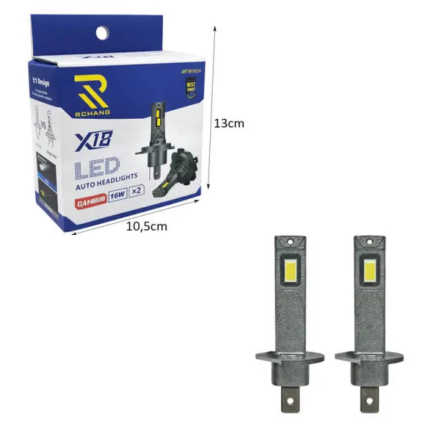 Rchang Λάμπες Αυτοκινήτου LED X18 CANBUS H7 Σετ 2 Τεμαχίων W18524 - LED Car Headlight Bulbs X18 CANBUS H7 Set of 2 0111800 2