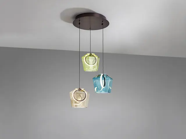 Ingrid 279413 – Κρεμαστό Φωτιστικό Οροφής 3L Colours LED Dimmable Bronze 3