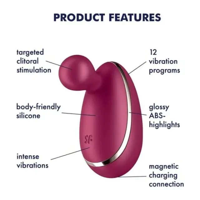 Satisfyer Spot On 1 Mini Κλειτοριδικός Δονητής 7.5cm Κόκκινος 3
