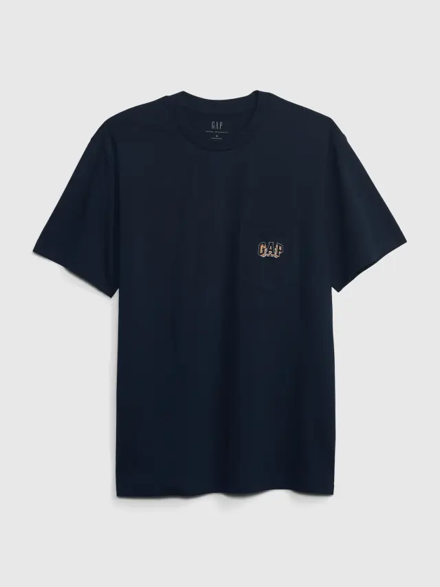 Μπλε Gap Logo Pride Μπλούζα blue - S