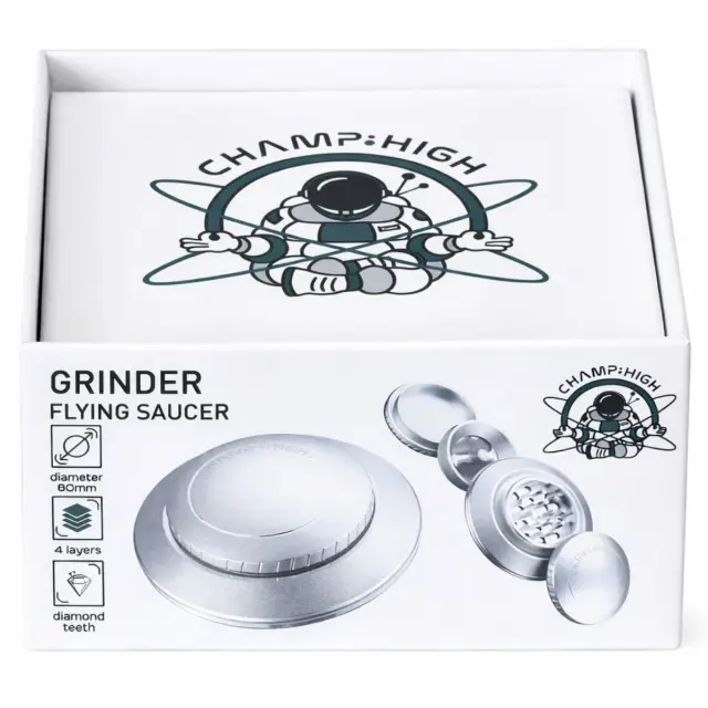 Champ High Silver Flying Saucer Grinder 3