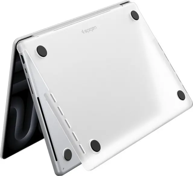 Spigen Air Skin, frost clear - MacBook Pro 16" M5 2026/M4 2024/M3 2023/M2 2023/M1 2021